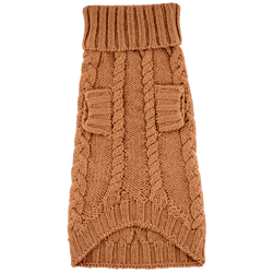 Small Dog Sweater, Baby Alpaca, Tan - Quni Boutique