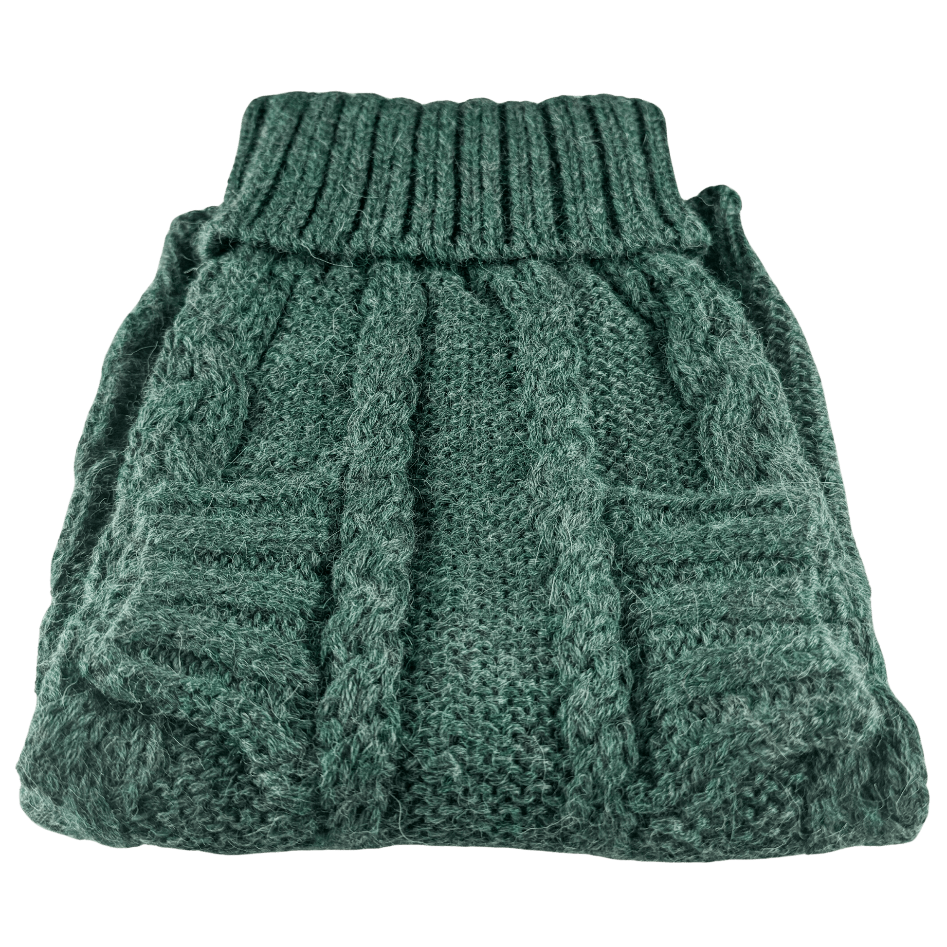 Quni Boutique Dog Sweater - 100% Baby Alpaca, Green - Quni Boutique