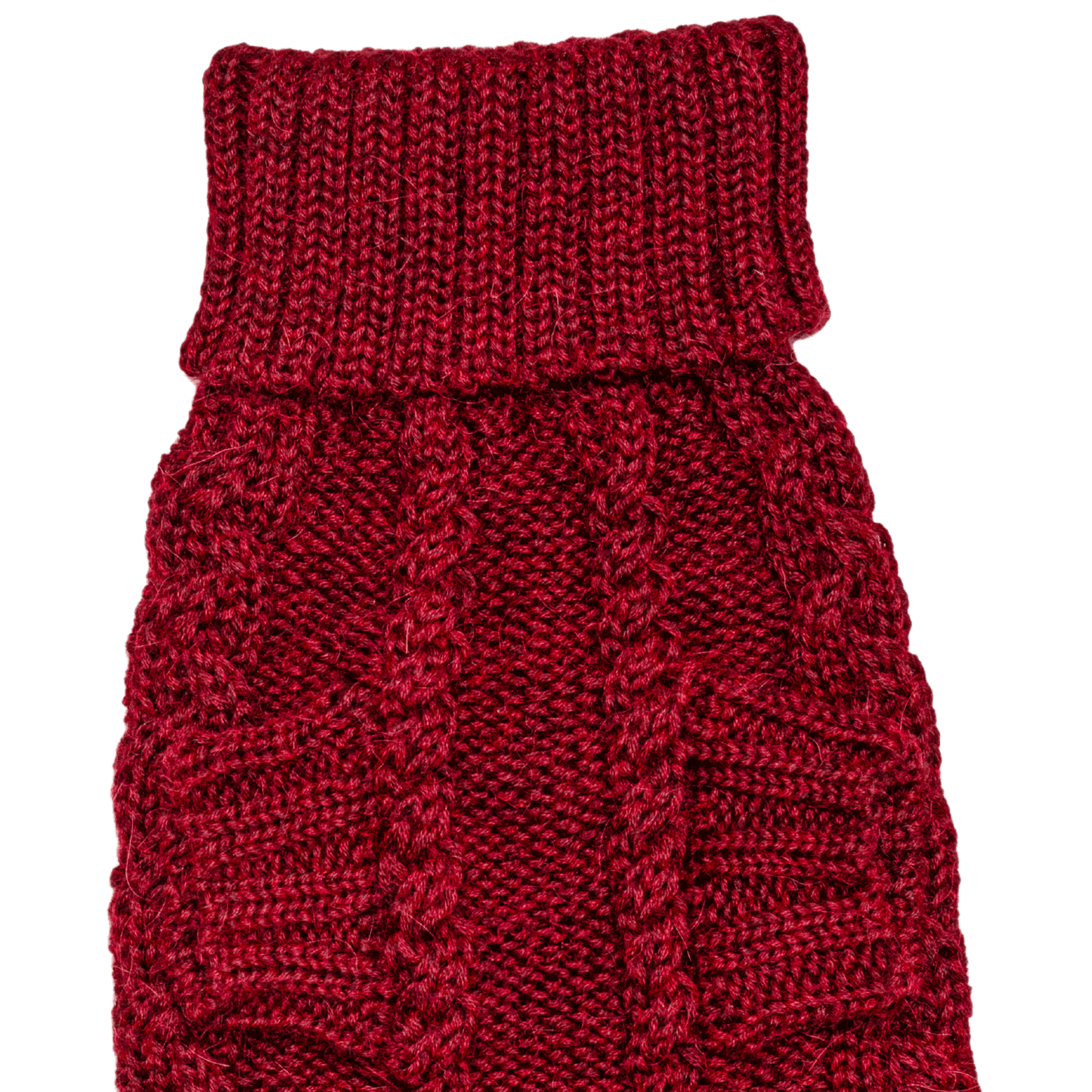 Quni Boutique Dog Sweater - 100% Baby Alpaca, Burgundy - Quni Boutique