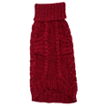 Quni Boutique Dog Sweater - 100% Baby Alpaca, Burgundy - Quni Boutique