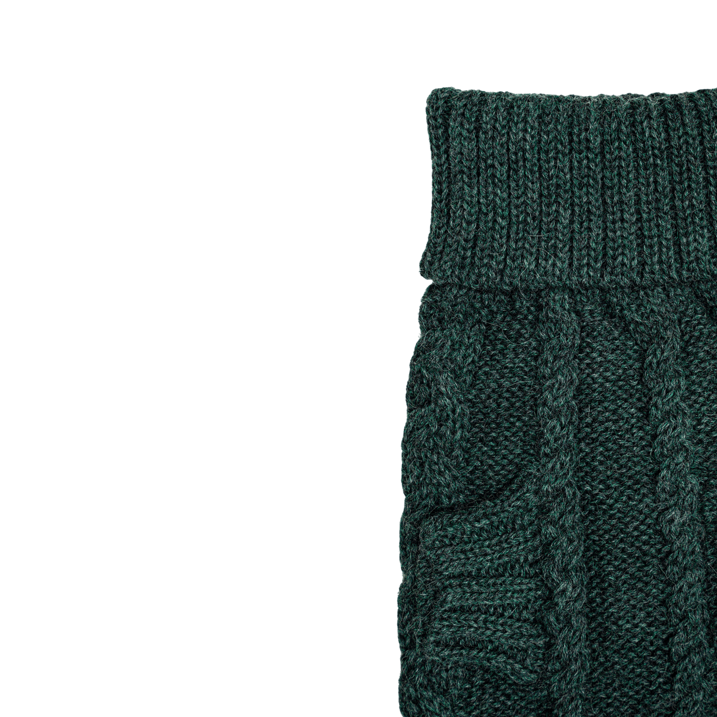 Quni Boutique Dog Sweater - 100% Baby Alpaca, Green - Quni Boutique