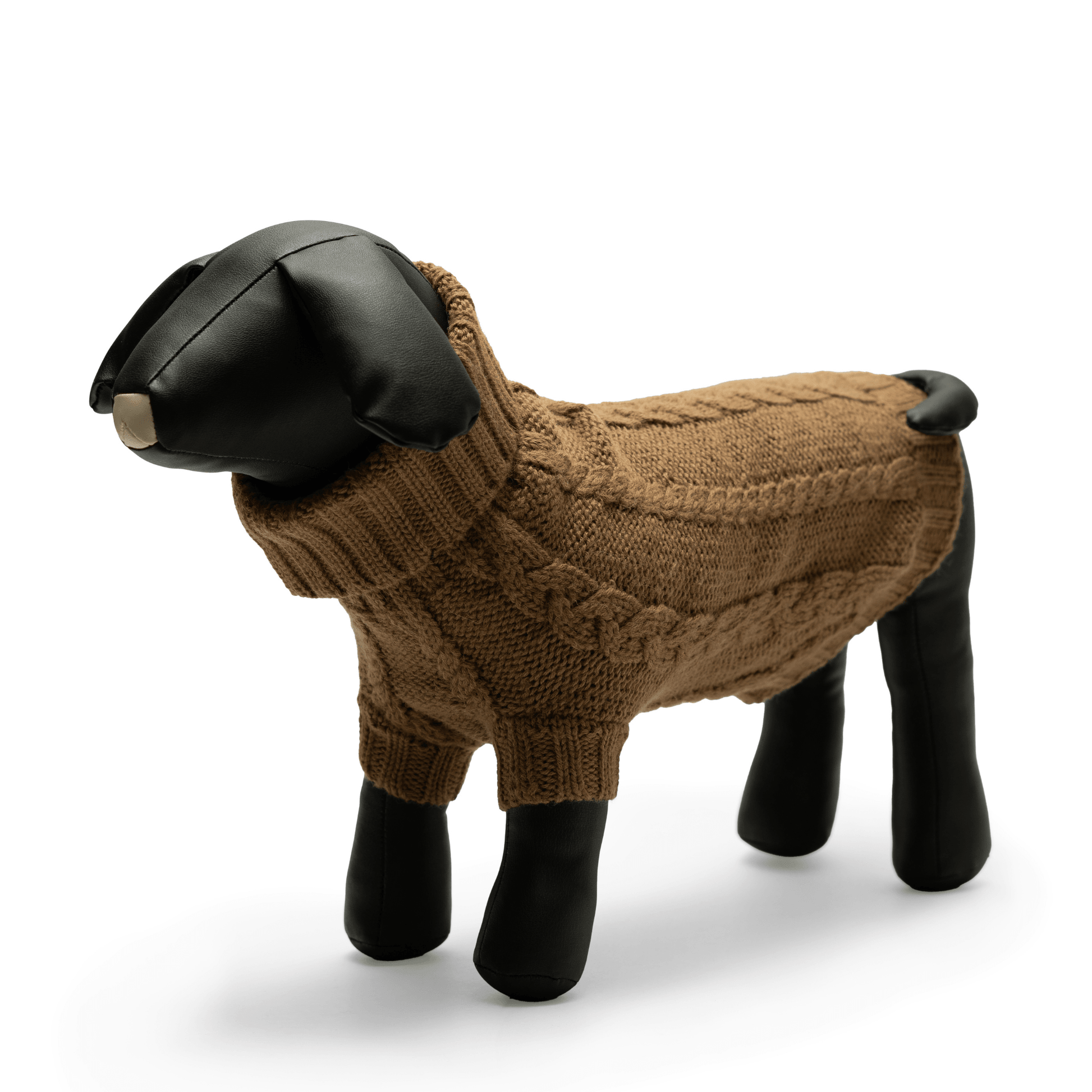 Quni Boutique Dog Sweater - 100% Baby Alpaca, Tan - Quni Boutique
